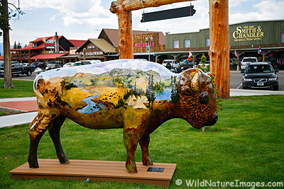 Painted Buffalo, West Yellowstone, Monatana