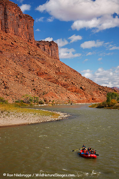 Rafting on the Colorado River, near Moab, Utah.