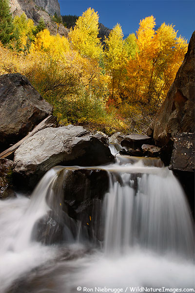 A waterfall near Ouray, Colorado.