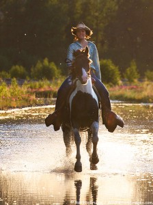 Horse back riding in Seward, Alaska.