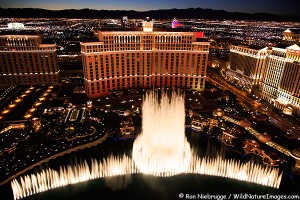 The fountain show at the Bellagio, Las Vegas, Nevada.