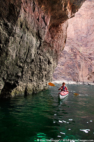 Janine kayaking in the Black Canyon of the Colorado River.