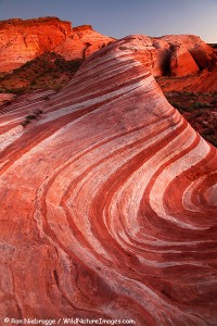 Wave like hill in Valley of Fire State Park, Nevada.