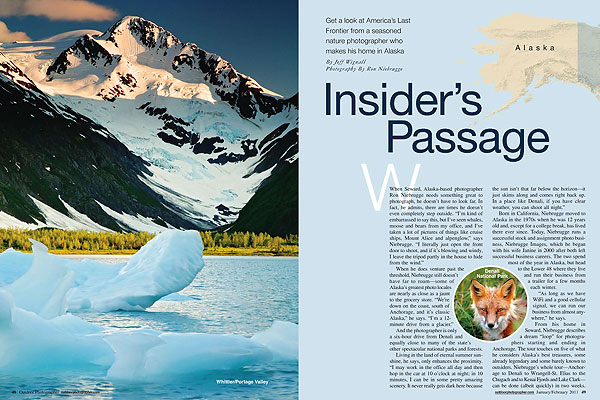 Outdoor Photographer feature pages 1 and 2