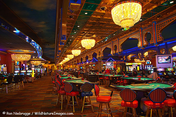 Inside of the Sahara Hotel and Casino, Las Vegas, Nevada.