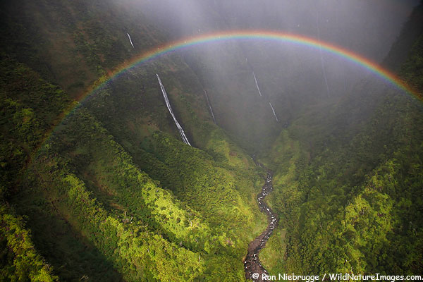 Rainbow over Kauai, Hawaii.