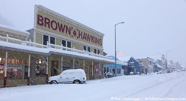 Downtown, Seward, Alaska.