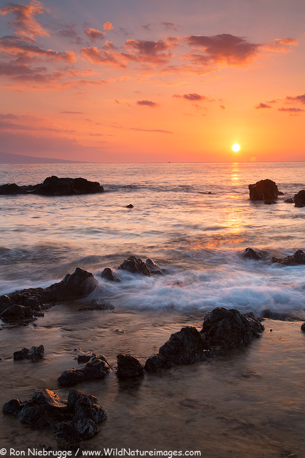 Sunset at Mokapu Beach, Maui.