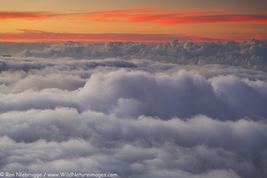 Haleakala clouds, Maui, Hawaii.