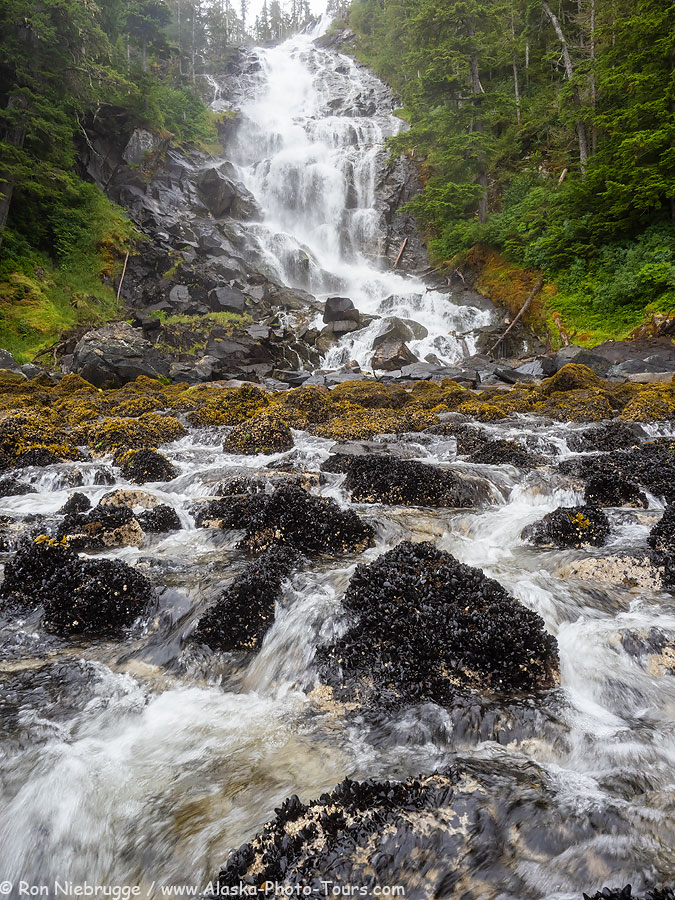  Kasnyku Falls, Baranof Island, Alaska. 
